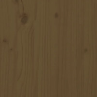 Produktbild för Väggmonterad huvudgavel honungsbrun 147x3x90 cm massiv furu