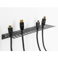 Miniatyr av produktbild för DeLOCK 66728 kabelsamlare Vägg Kabelhållare Svart 1 styck