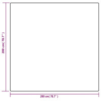 Produktbild för Tyngdtäcke med påslakan grå 200x200 cm 9 kg tyg