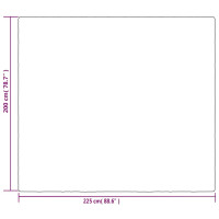 Produktbild för Tyngdtäcke med påslakan grå 200x225 cm 9 kg tyg
