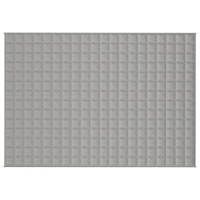Produktbild för Tyngdtäcke grå 137x200 cm 10 kg tyg