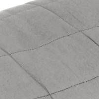 Produktbild för Tyngdtäcke grå 200x220 cm 13 kg tyg