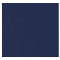 Produktbild för Tyngdtäcke blå 220x230 cm 15 kg tyg