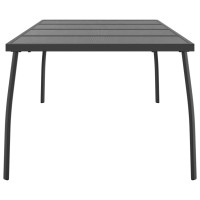 Produktbild för Trädgårdsbord antracit 200x100x72 cm stålnät