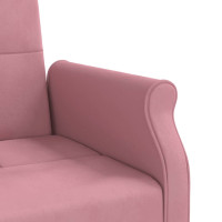 Produktbild för Bäddsoffa med dynor rosa sammet