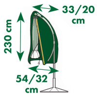 Miniatyr av produktbild för Nature Skyddsöverdrag för hängparasoll 54/32x230 cm