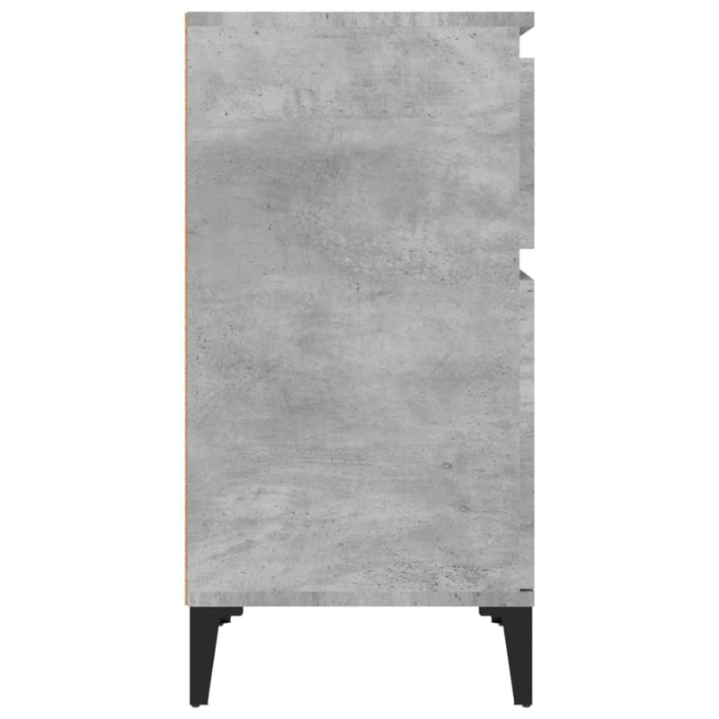 Produktbild för Sängbord betonggrå 2 st 40x35x70 cm