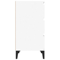 Produktbild för Sängbord vit 40x35x70 cm konstruerat trä
