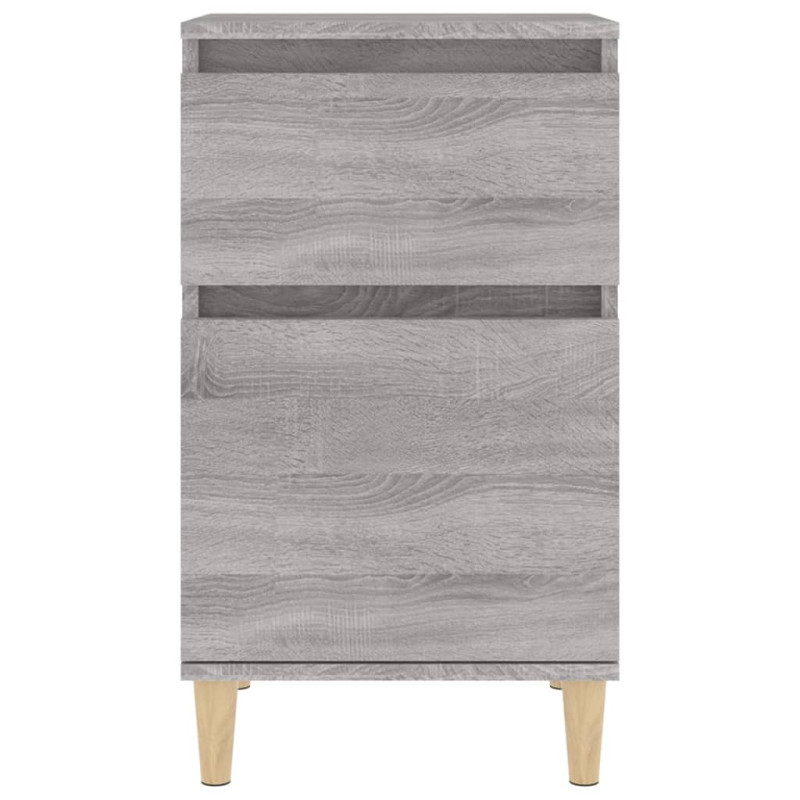 Produktbild för Sängbord grå sonoma 40x35x70 cm