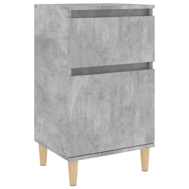 Produktbild för Sängbord betonggrå 40x35x70 cm