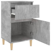 Miniatyr av produktbild för Sängbord betonggrå 40x35x70 cm