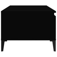 Miniatyr av produktbild för Soffbord svart 90x50x36,5 cm konstruerat trä