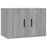 Produktbild för Väggmonterade tv-skåp 3 st grå sonoma 57x34,5x40 cm