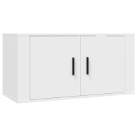 Produktbild för Väggmonterade tv-skåp 2 st vit 80x34,5x40 cm