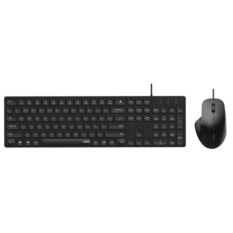 Produktbild för Keyboard/Mice Set NX8020 Wired USB Black
