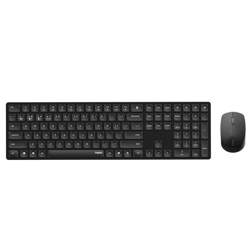 Produktbild för Keyboard/Mice Set 8020M Wireless Multi-Mode Black