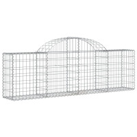 Produktbild för Gabioner bågformade 15 st 200x30x60/80 cm galvaniserat järn