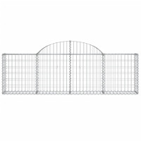 Produktbild för Gabioner bågformade 15 st 200x30x60/80 cm galvaniserat järn