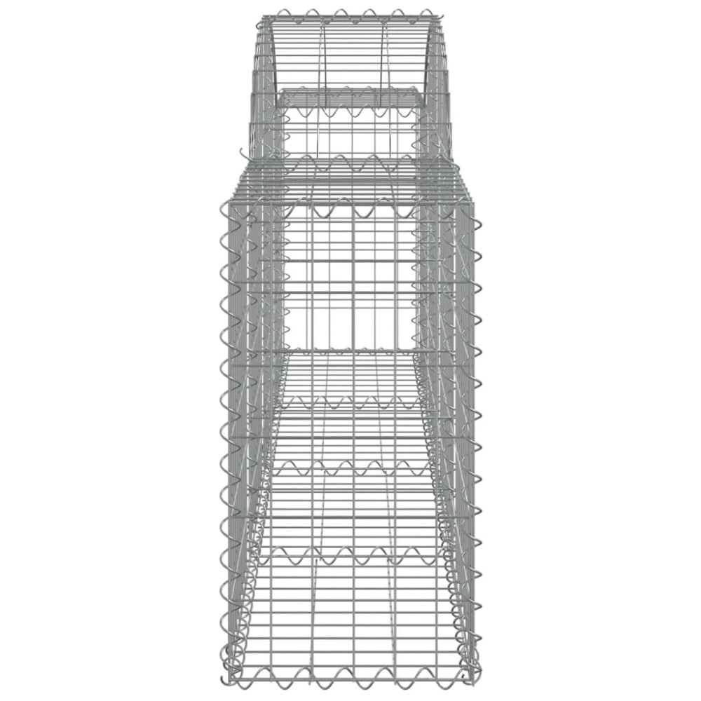 Produktbild för Gabioner bågformade 15 st 200x30x60/80 cm galvaniserat järn
