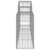 Produktbild för Gabioner bågformade 15 st 200x30x60/80 cm galvaniserat järn