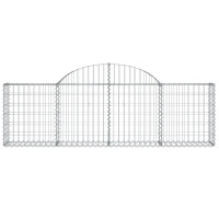 Produktbild för Gabioner bågformade 18 st 200x30x60/80 cm galvaniserat järn