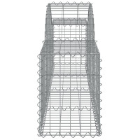 Produktbild för Gabion bågformad 12 st 200x30x40/60 cm galvaniserat järn