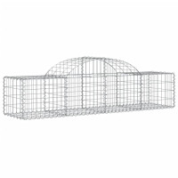 Produktbild för Gabioner bågformade 15 st 200x50x40/60 cm galvaniserat järn