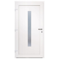 Produktbild för Ytterdörr antracit 108x208 cm PVC