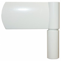 Miniatyr av produktbild för Ytterdörr vit 110x210 cm aluminium och PVC