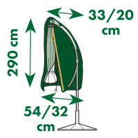 Miniatyr av produktbild för Nature Skyddsöverdrag för hängparasoll 54/32x290 cm