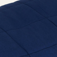 Produktbild för Tyngdtäcke blå 220x230 cm 11 kg tyg