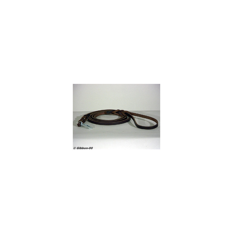 Produktbild för Koppel Läder brun fettat 9mm/180cm