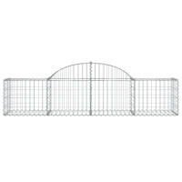 Produktbild för Gabioner bågformade 18 st 200x50x40/60 cm galvaniserat järn