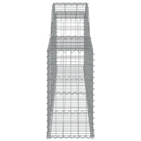 Produktbild för Gabion bågformad 300x30x60/80 cm galvaniserat järn