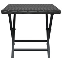 Miniatyr av produktbild för Hopfällbart bord svart 45x35x32 cm konstrotting