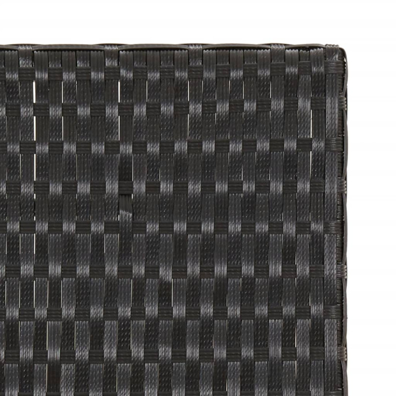 Produktbild för Hopfällbart bord svart 45x35x32 cm konstrotting
