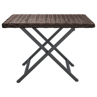 Produktbild för Hopfällbart bord brun 45x35x32 cm konstrotting