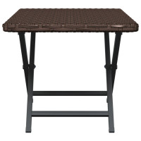 Produktbild för Hopfällbart bord brun 45x35x32 cm konstrotting