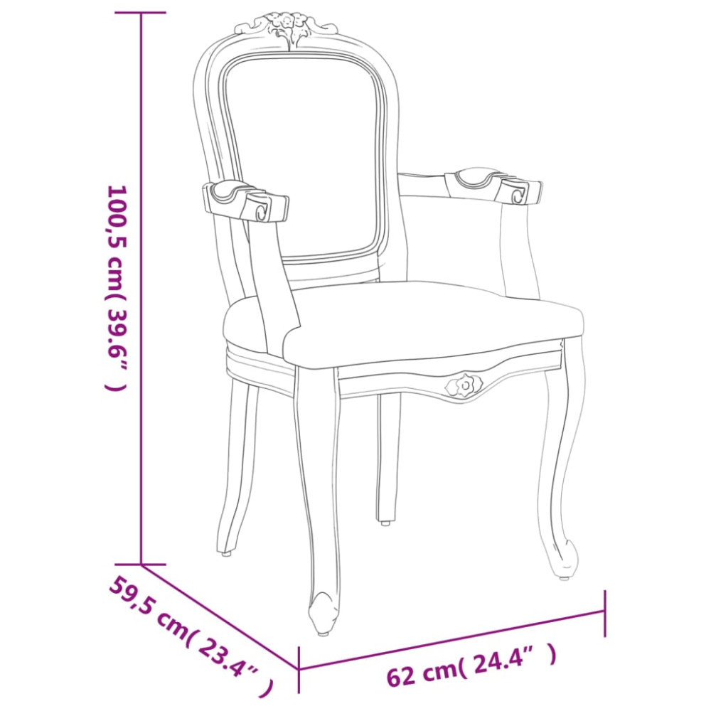 Produktbild för Matstol 62x59,5x100,5 cm linne