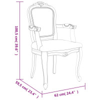 Produktbild för Matstol 62x59,5x100,5 cm linne