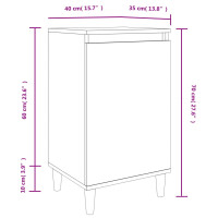 Miniatyr av produktbild för Sängbord 2 st sonoma-ek 40x35x70 cm konstruerat trä