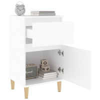 Miniatyr av produktbild för Sängbord vit 40x35x70 cm