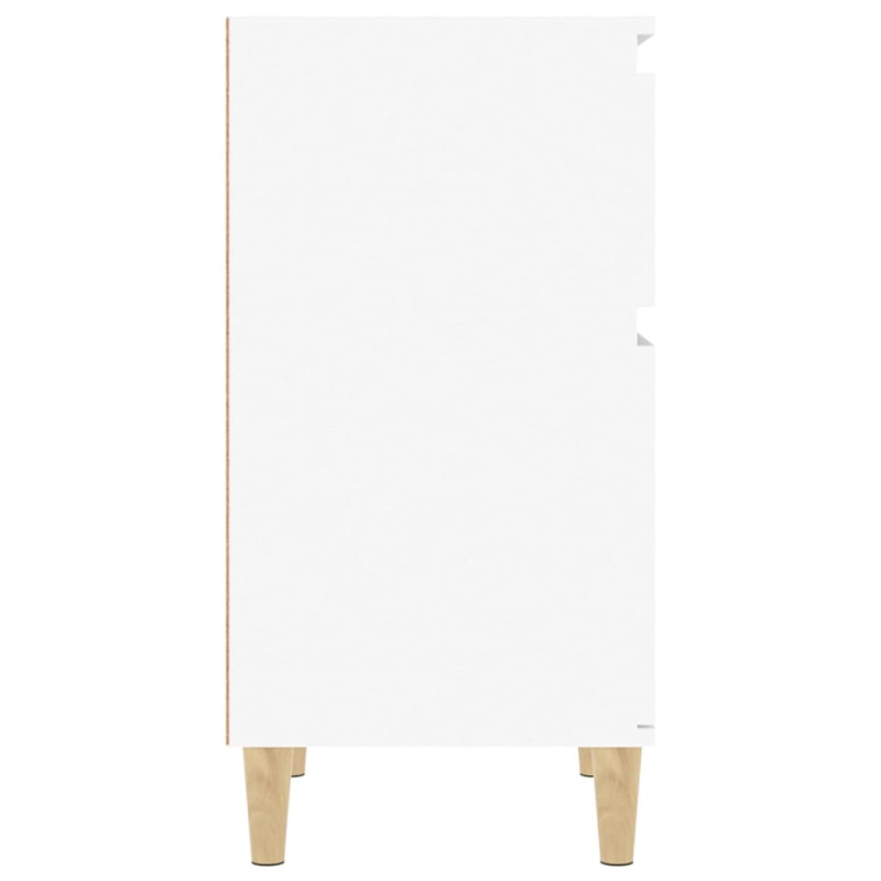 Produktbild för Sängbord vit 40x35x70 cm