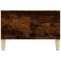 Produktbild för Soffbord rökfärgad ek 55x55x36,5 cm konstruerat trä