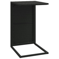 Produktbild för C-sidobord svart 40x35x60 cm konstrotting