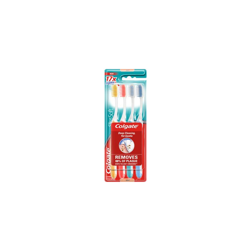 Produktbild för Tandborste Slim Soft 4-pack