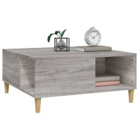 Produktbild för Soffbord grå sonoma 80x80x36,5 cm konstruerat trä