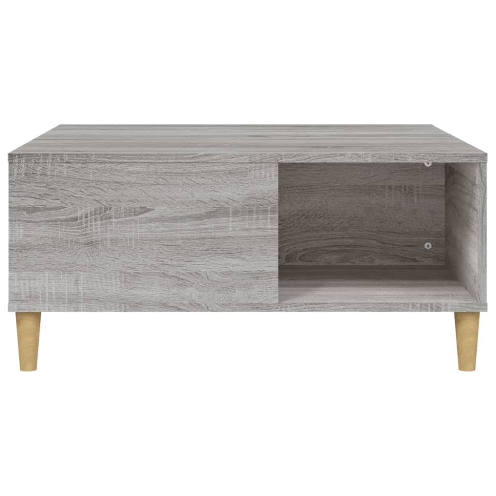 Produktbild för Soffbord grå sonoma 80x80x36,5 cm konstruerat trä
