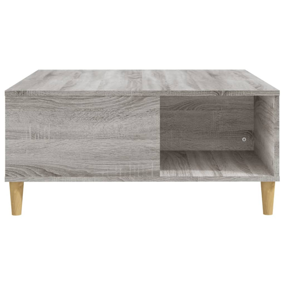 Produktbild för Soffbord grå sonoma 80x80x36,5 cm konstruerat trä