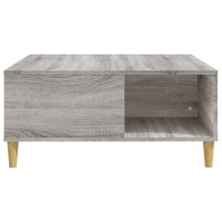 Produktbild för Soffbord grå sonoma 80x80x36,5 cm konstruerat trä